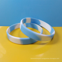 Swirl color silicon wristband, Rainbow color silicon bracelet, Camo rubber bracelet